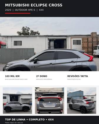 MITSUBISHI ECLIPSE CROSS 1.5 MIVEC TURBO GASOLINA HPE-S AWD CVT